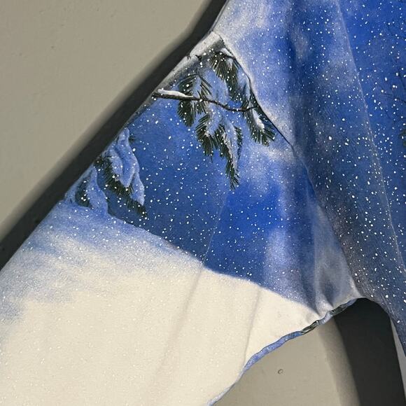 Vintage Artisans Sunschein Designs Wolf Scene Crewneck Sweatshirt XL Made in USA - Picture 6 of 6